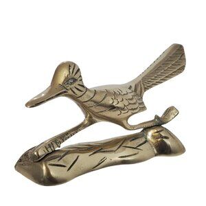 Vintage Brass Road Runner Figure